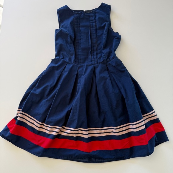 Jason Wu-For Target-Dress-Navy-Pink-Red-Fit & Flare-Retro Vibes-Sz 10 - Picture 2 of 13